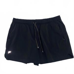 Fabletics Womens Athletic Running Shorts Black Gym Workout Activewear Size L